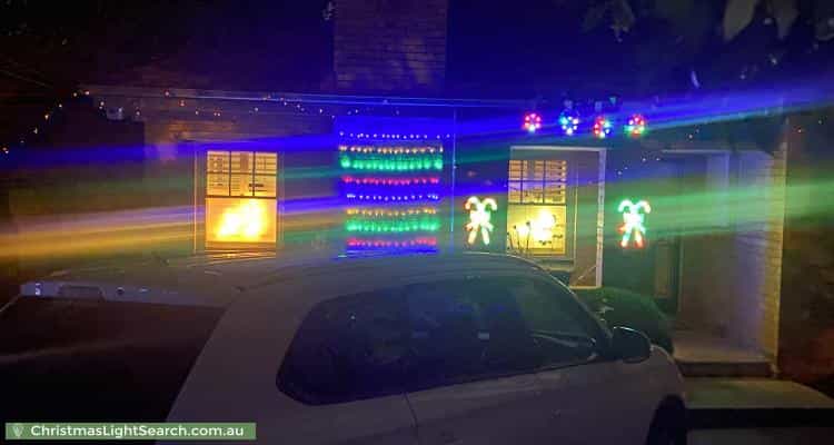 Christmas Light display at 6 Oravel Avenue, Malvern East