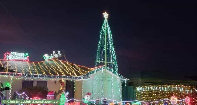Christmas Light display at  Indigo Court, Aldinga Beach