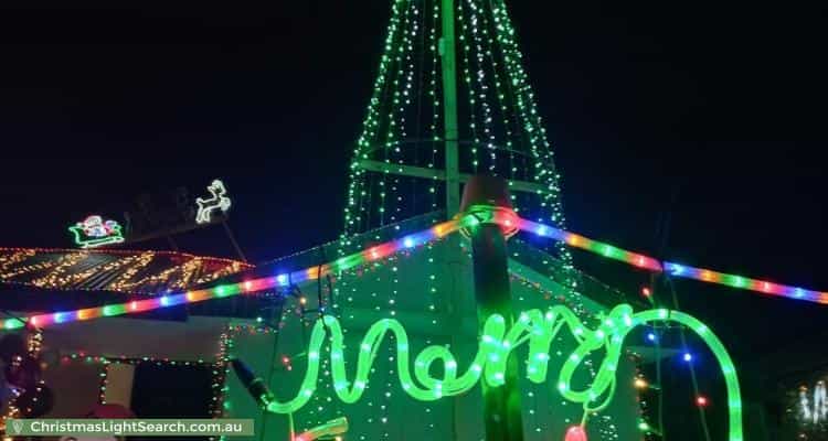 Christmas Light display at  Indigo Court, Aldinga Beach