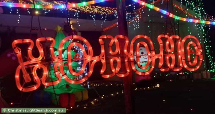 Christmas Light display at  Indigo Court, Aldinga Beach