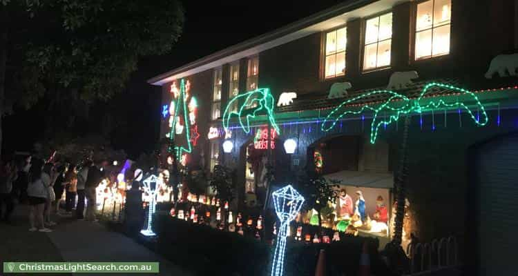 Christmas Light display at Pushkin Court, Doncaster East