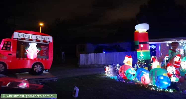 Christmas Light display at 113 Adair Street, Redan