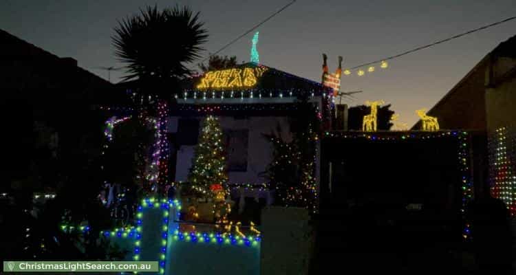 Christmas Light display at 8 Frederick Street, Sydenham