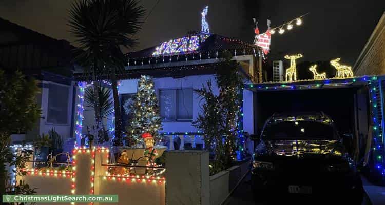 Christmas Light display at 8 Frederick Street, Sydenham