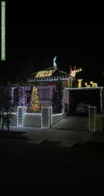 Christmas Light display at 8 Frederick Street, Sydenham