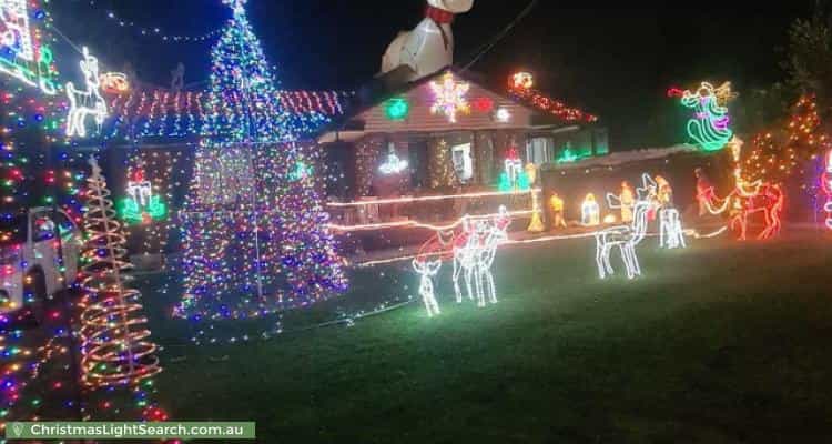 Christmas Light display at 9 Marina Crescent, Greenacre