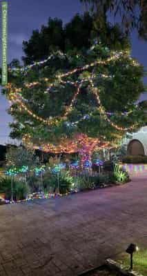 Christmas Light display at 4 Bertram Street, Fadden