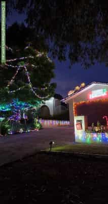 Christmas Light display at 4 Bertram Street, Fadden