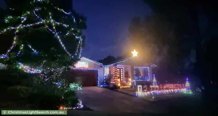 Christmas Light display at 4 Bertram Street, Fadden