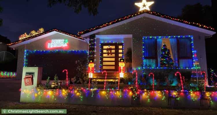 Christmas Light display at 4 Bertram Street, Fadden