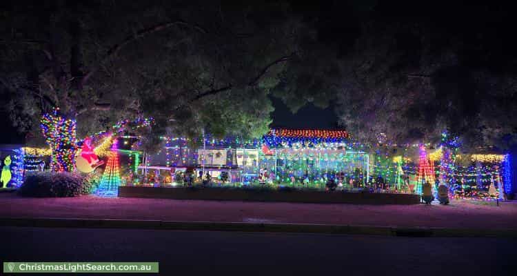 Christmas Light display at 29 Gluyas Street, Farrer