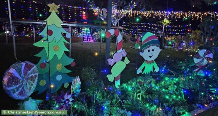 Christmas Light display at 29 Gluyas Street, Farrer