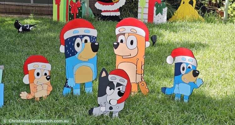 Christmas Light display at 29 Gluyas Street, Farrer