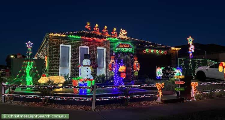 Christmas Light display at  Greendale Boulevard, Pakenham