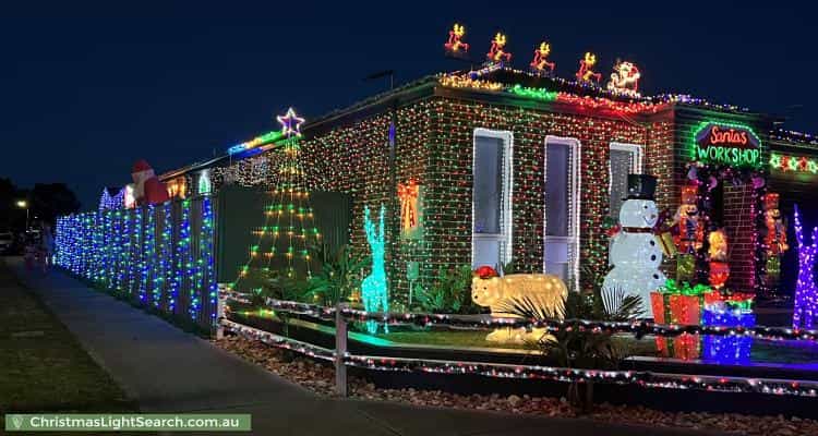 Christmas Light display at  Greendale Boulevard, Pakenham