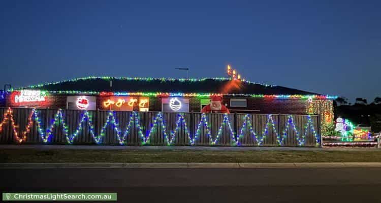 Christmas Light display at  Greendale Boulevard, Pakenham