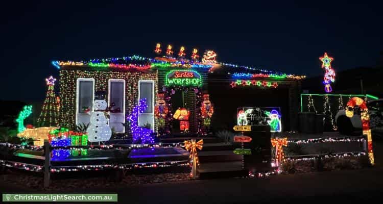 Christmas Light display at  Greendale Boulevard, Pakenham