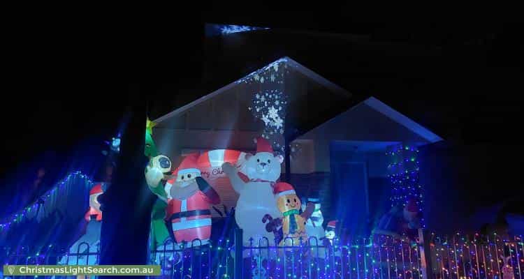 Christmas Light display at 29 Stoke Heath Way, Caroline Springs
