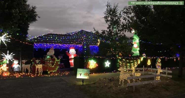 Christmas Light display at 14 Ellen Road, Narre Warren South