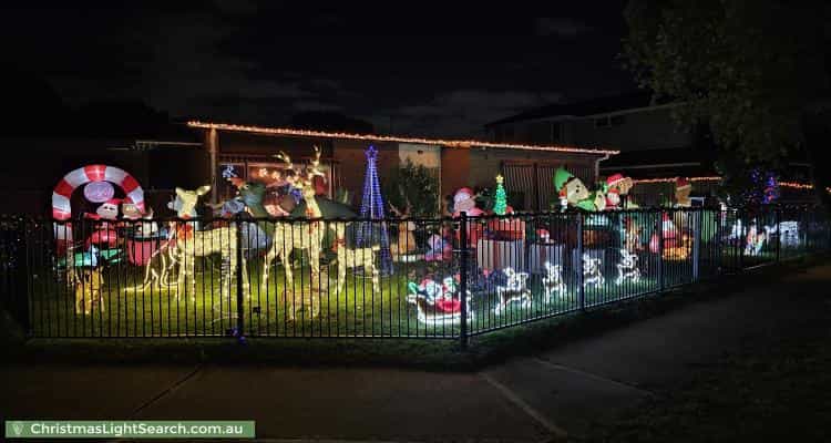Christmas Light display at 6 Riverina Street, Largs North