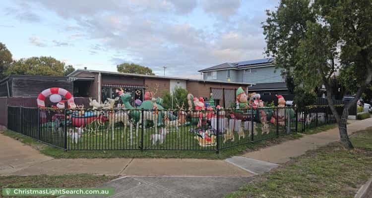 Christmas Light display at 6 Riverina Street, Largs North