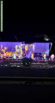 Christmas Light display at 97 Grove Road, Glenorchy