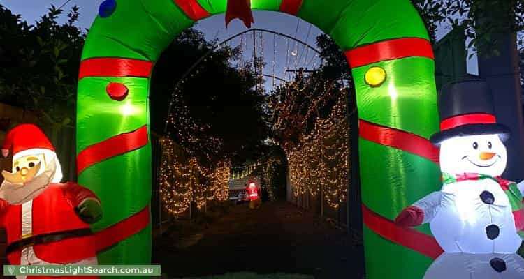 Christmas Light display at 70 Bissenberger Crescent, Kambah