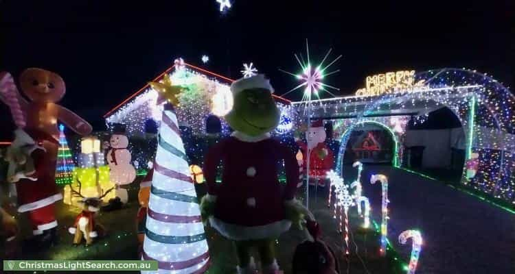 Christmas Light display at 12 Concorde Place, Saint Clair