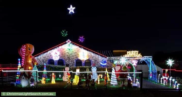 Christmas Light display at 12 Concorde Place, Saint Clair