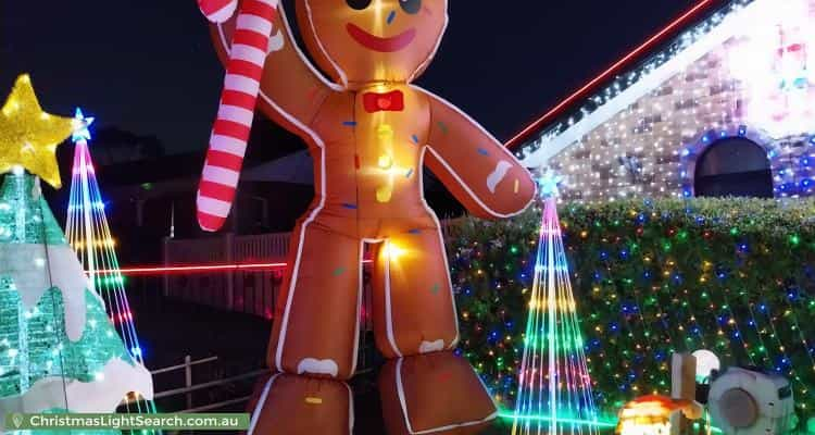 Christmas Light display at 12 Concorde Place, Saint Clair