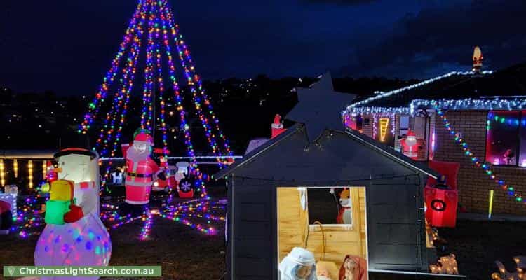 Christmas Light display at 1 Doulton Court, Glenorchy