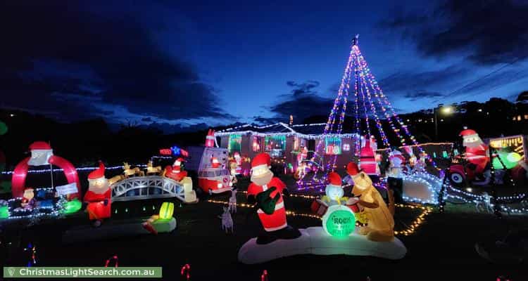 Christmas Light display at 1 Doulton Court, Glenorchy