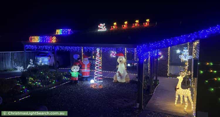 Christmas Light display at 28 Balonne Street, Kaleen