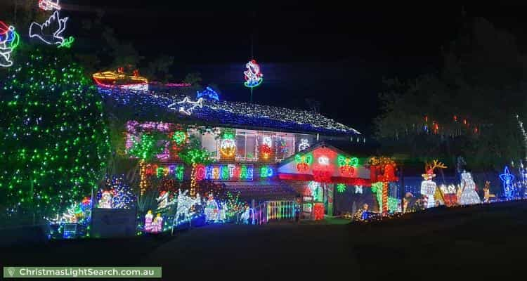 Christmas Light display at 6 Billagal Place, Blaxland