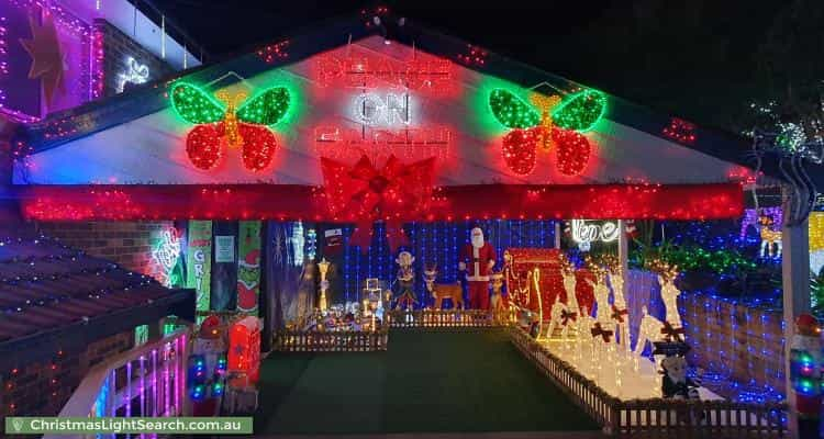 Christmas Light display at 6 Billagal Place, Blaxland