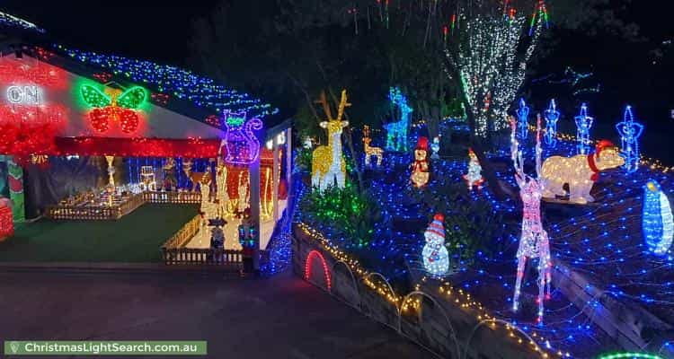 Christmas Light display at 6 Billagal Place, Blaxland