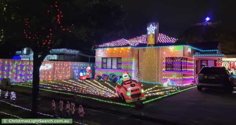 Christmas Light display at 100 Baker Street, Glengowrie