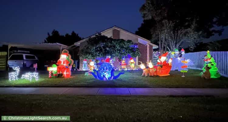 Christmas Light display at 100 Lakesfield Drive, Lysterfield