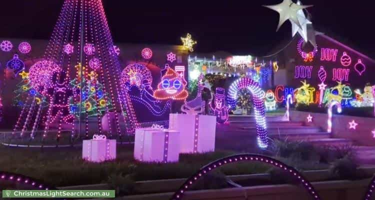 Christmas Light display at 37 Borgnis Street, Davidson