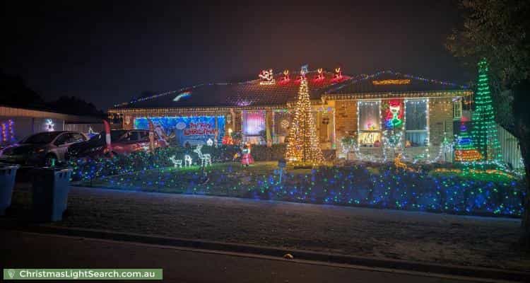 Christmas Light display at 4 Muirfield Close, Cranbourne