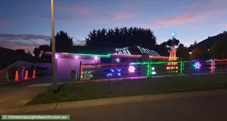 Christmas Light display at 45 Roulston Way, Wallan