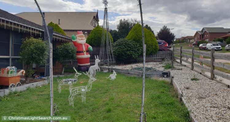 Christmas Light display at 45 Roulston Way, Wallan