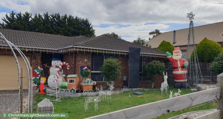 Christmas Light display at 45 Roulston Way, Wallan