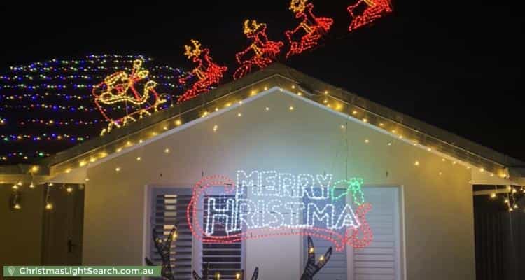 Christmas Light display at 10 Parkside Drive, Gulfview Heights