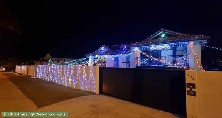 Christmas Light display at 175 Griffith Road, Newport