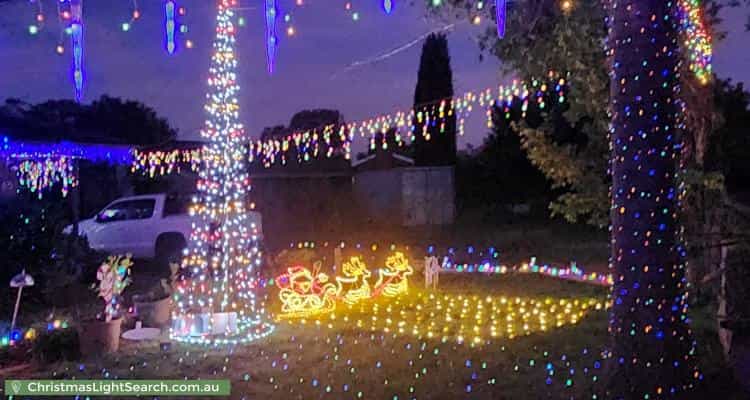 Christmas Light display at 65 Lindrum Crescent, Holt