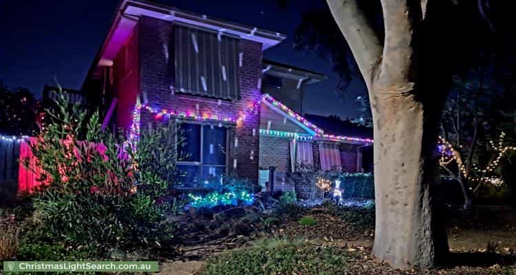 Christmas Light display at 5 Melaleuca Court, Berwick