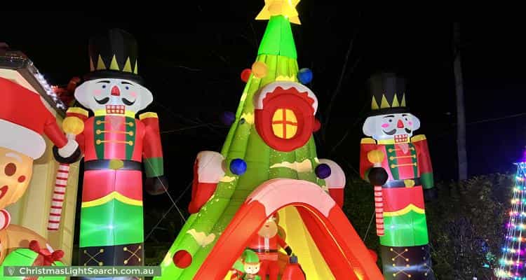 Christmas Light display at 22 Adelaide Avenue, East Lindfield