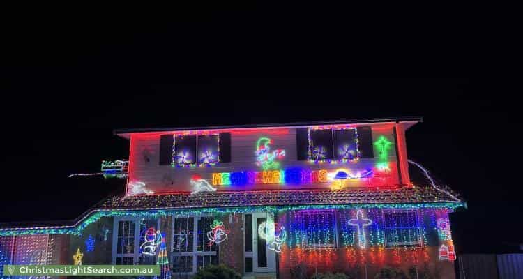 Christmas Light display at 10 Micawber Street, Ambarvale
