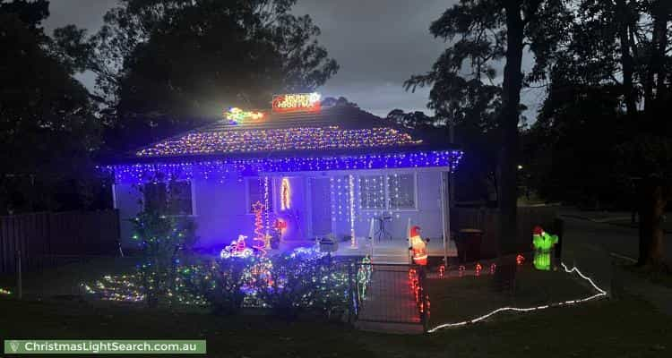 Christmas Light display at  Cooper Street, Penrith